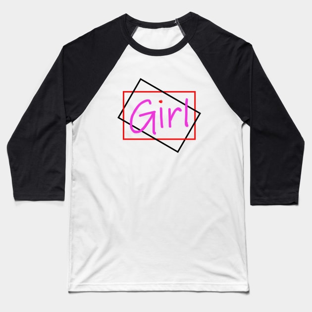 Girl #2 Baseball T-Shirt by SiSuSiSu